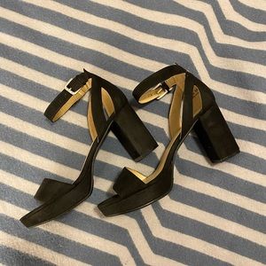 Black platform heels